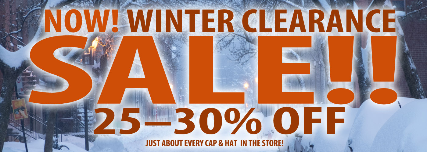 Winter Clearance Sale, 25-30% OFF!